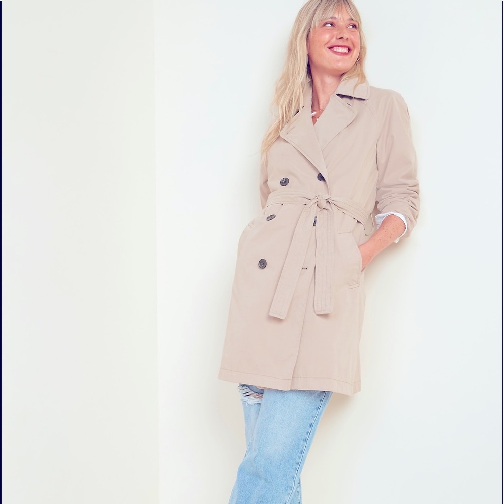 Old navy water resistant trench coat NWT